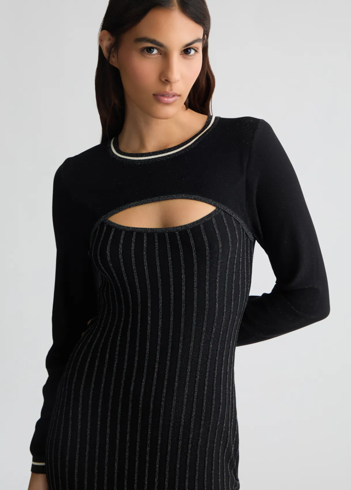 Liu Jo Robe asymétrique en maille|Femme Mailles|Robes