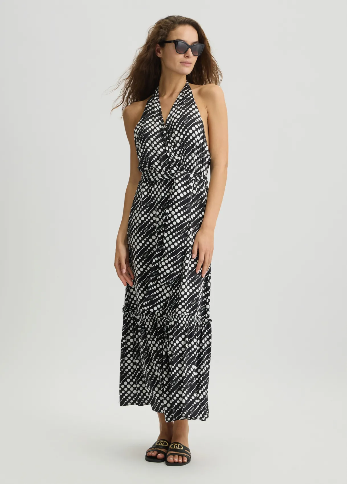 Liu Jo Robe avec imprimé à pois|Femme Mode Plage|Robes