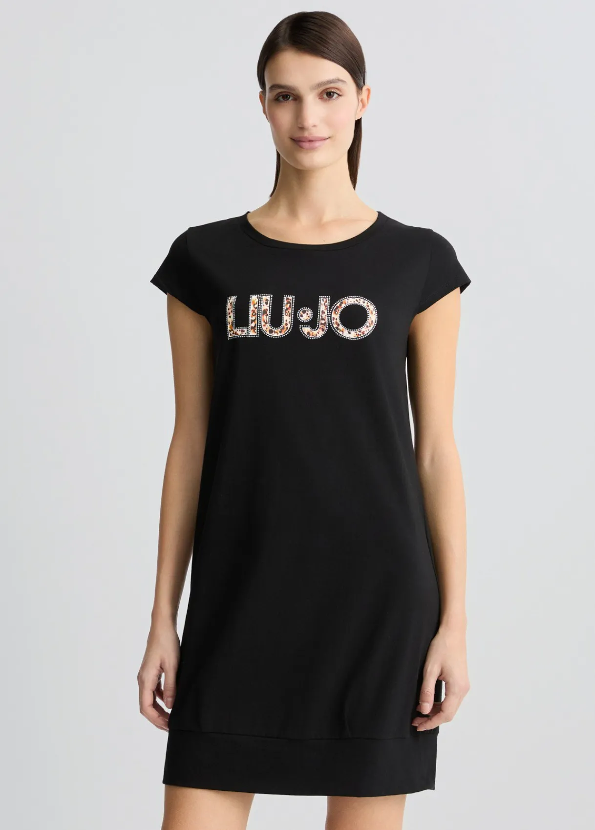 Liu Jo Robe avec logo et strass|Femme Mode Plage|Robes