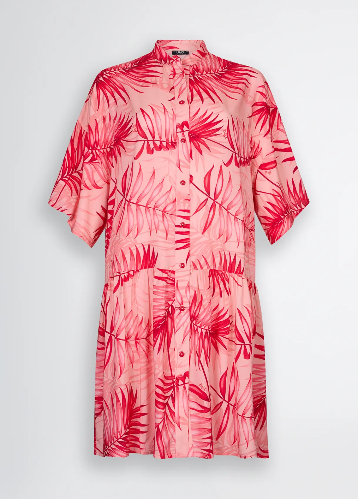 Liu Jo Robe chemisier avec imprimé palmier|Femme Mode Plage|Robes
