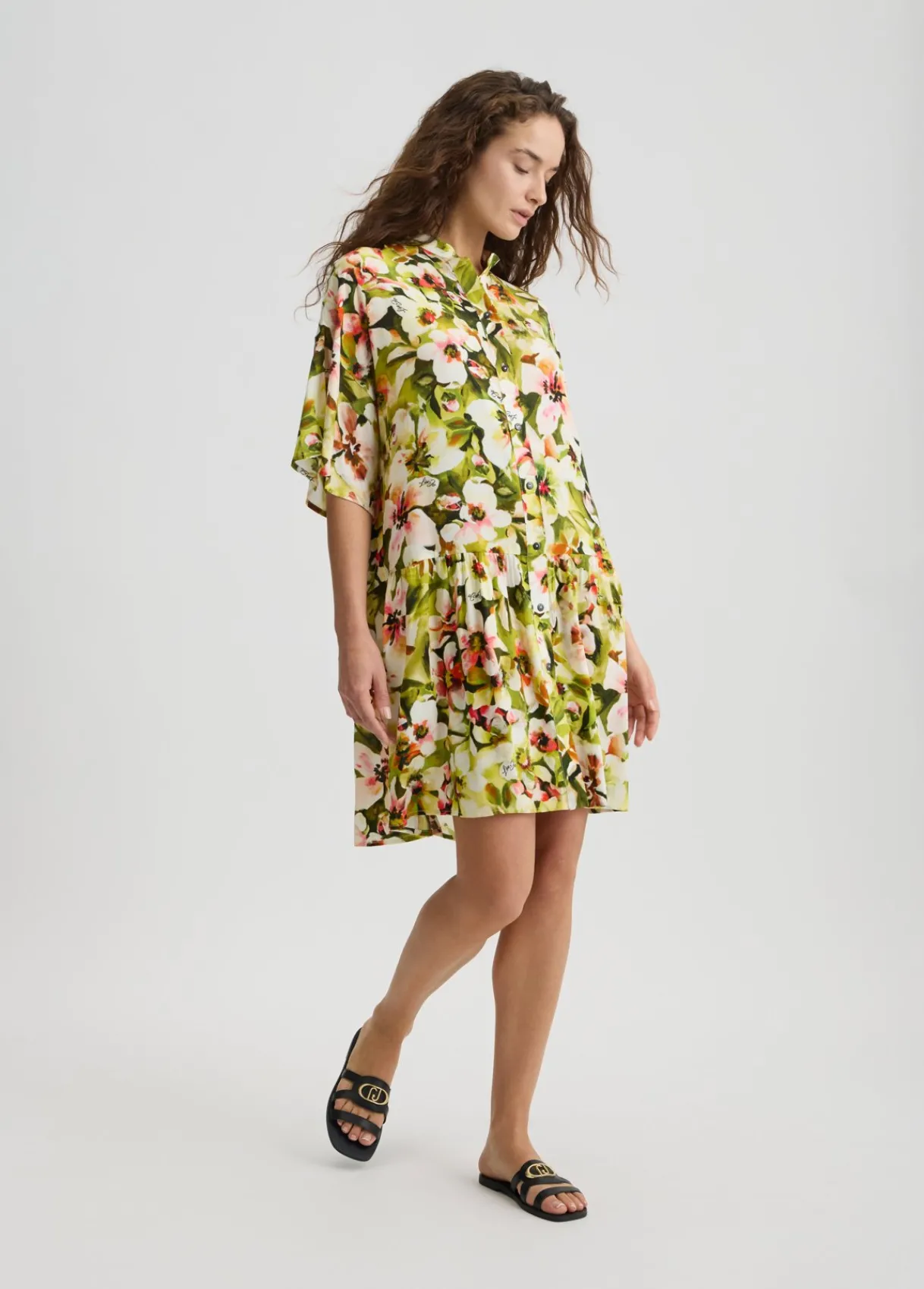 Liu Jo Robe chemisier avec imprimé|Femme Mode Plage|Robes