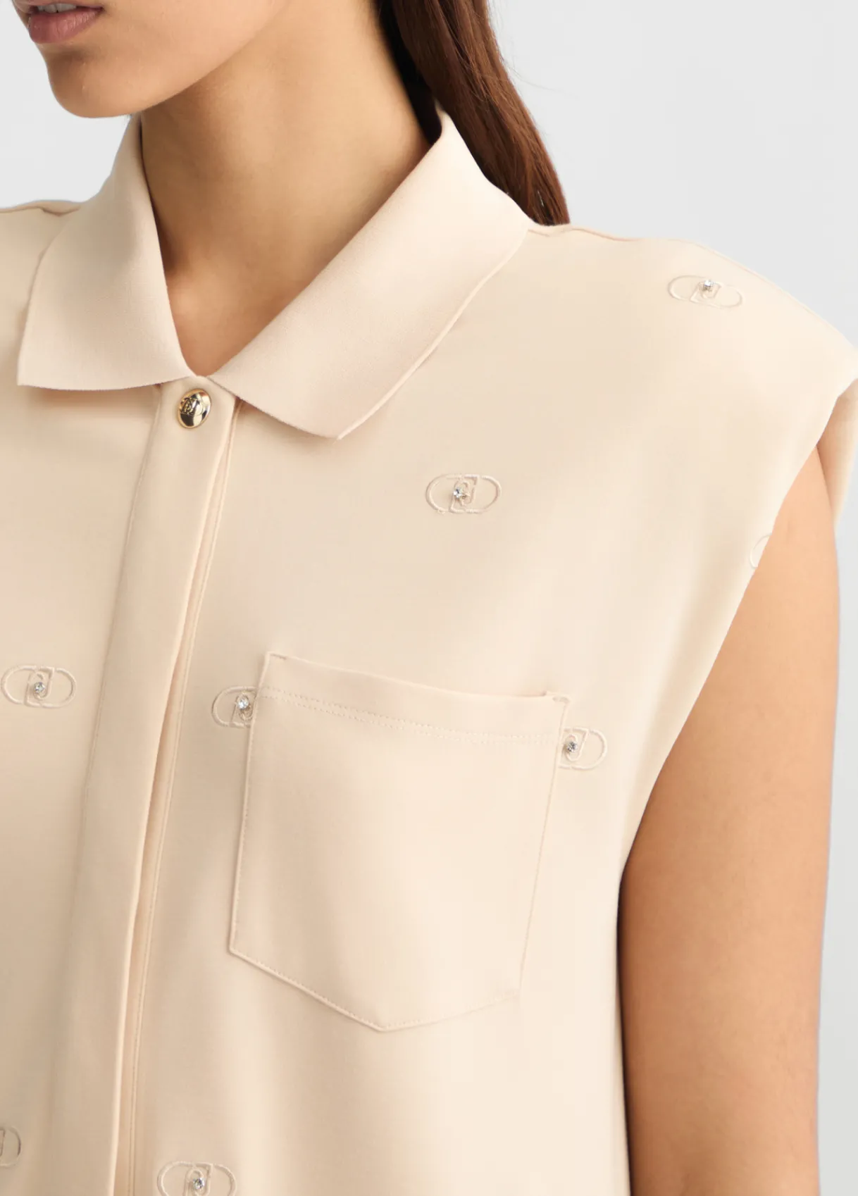 Liu Jo Robe chemisier avec logo|Femme Vêtements De Sport|Robes
