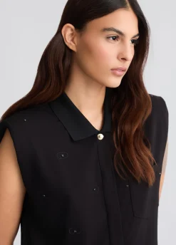 Liu Jo Robe chemisier avec logo|Femme Vêtements De Sport|Robes