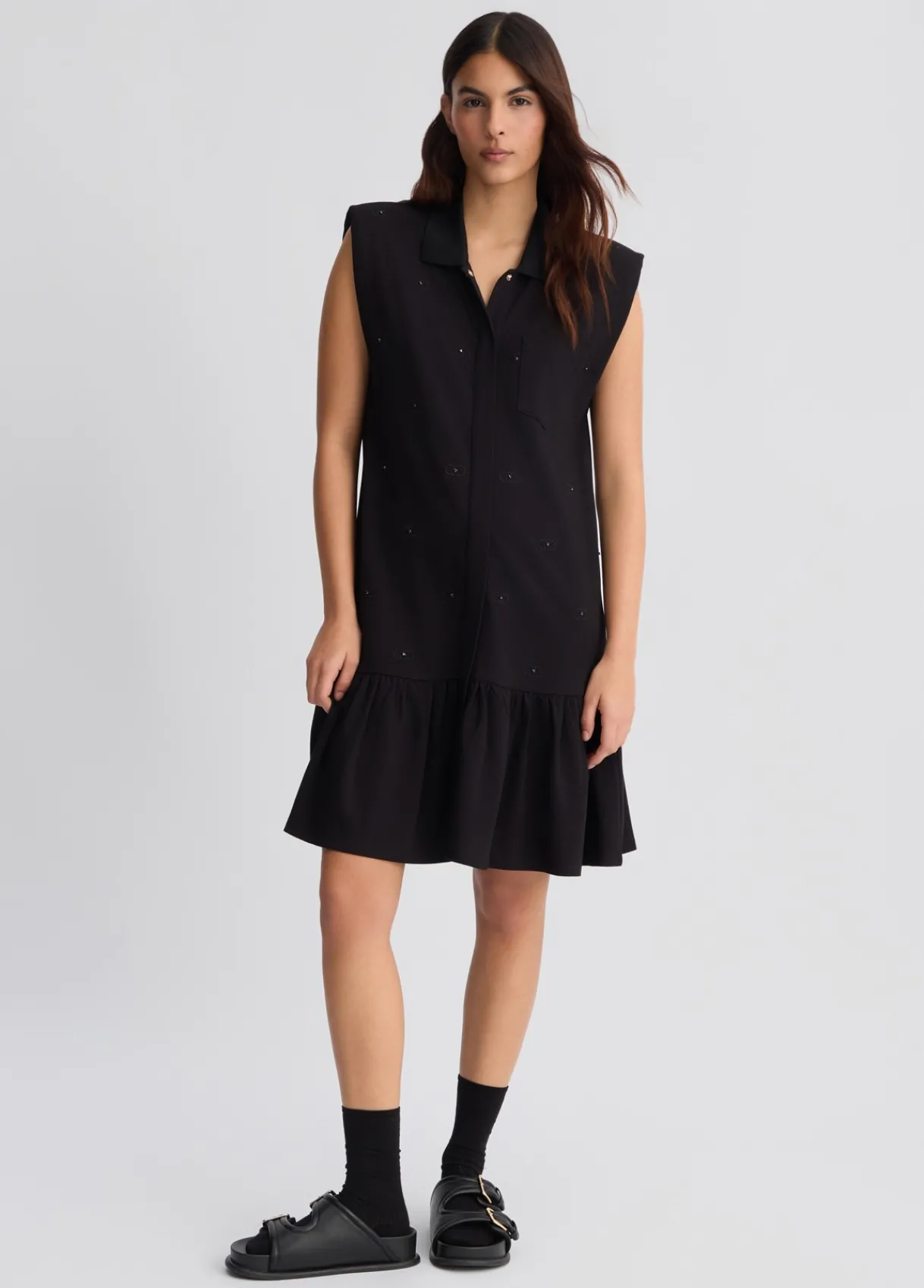 Liu Jo Robe chemisier avec logo|Femme Vêtements De Sport|Robes