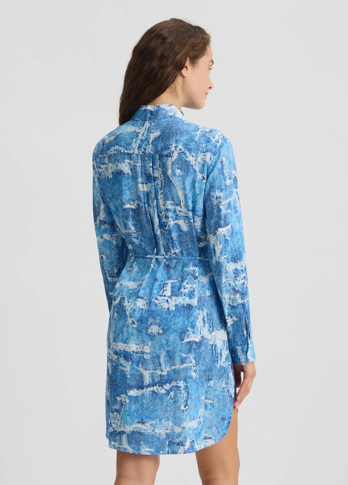 Liu Jo Robe chemisier effet denim|Femme Mode Plage|Robes