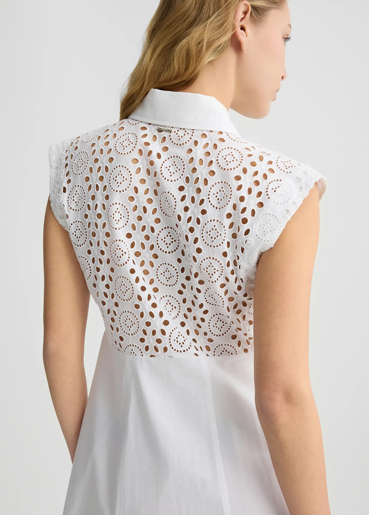 Liu Jo Robe chemisier en broderie anglaise|Femme Robes