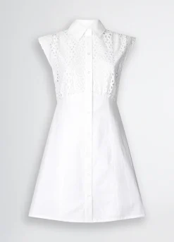 Liu Jo Robe chemisier en broderie anglaise|Femme Robes