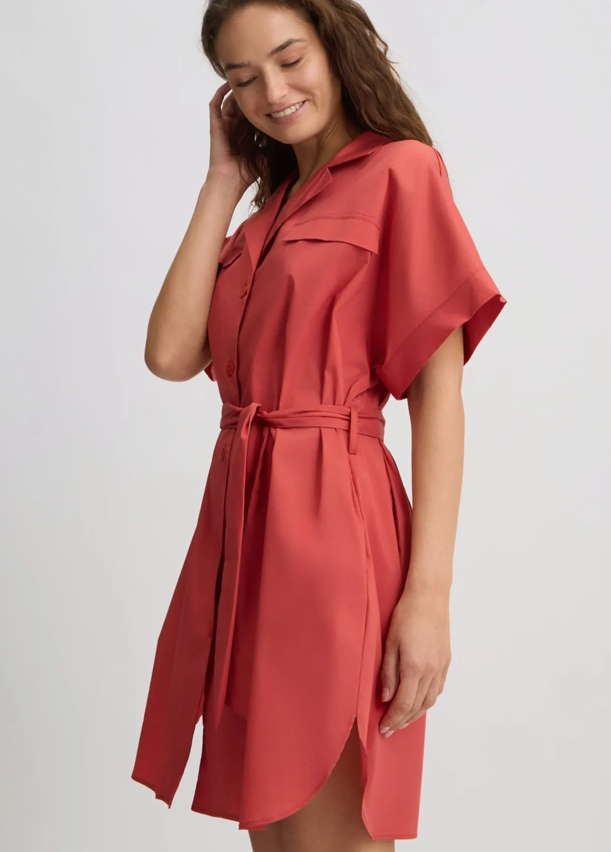 Liu Jo Robe chemisier en coton|Femme Mode Plage|Robes