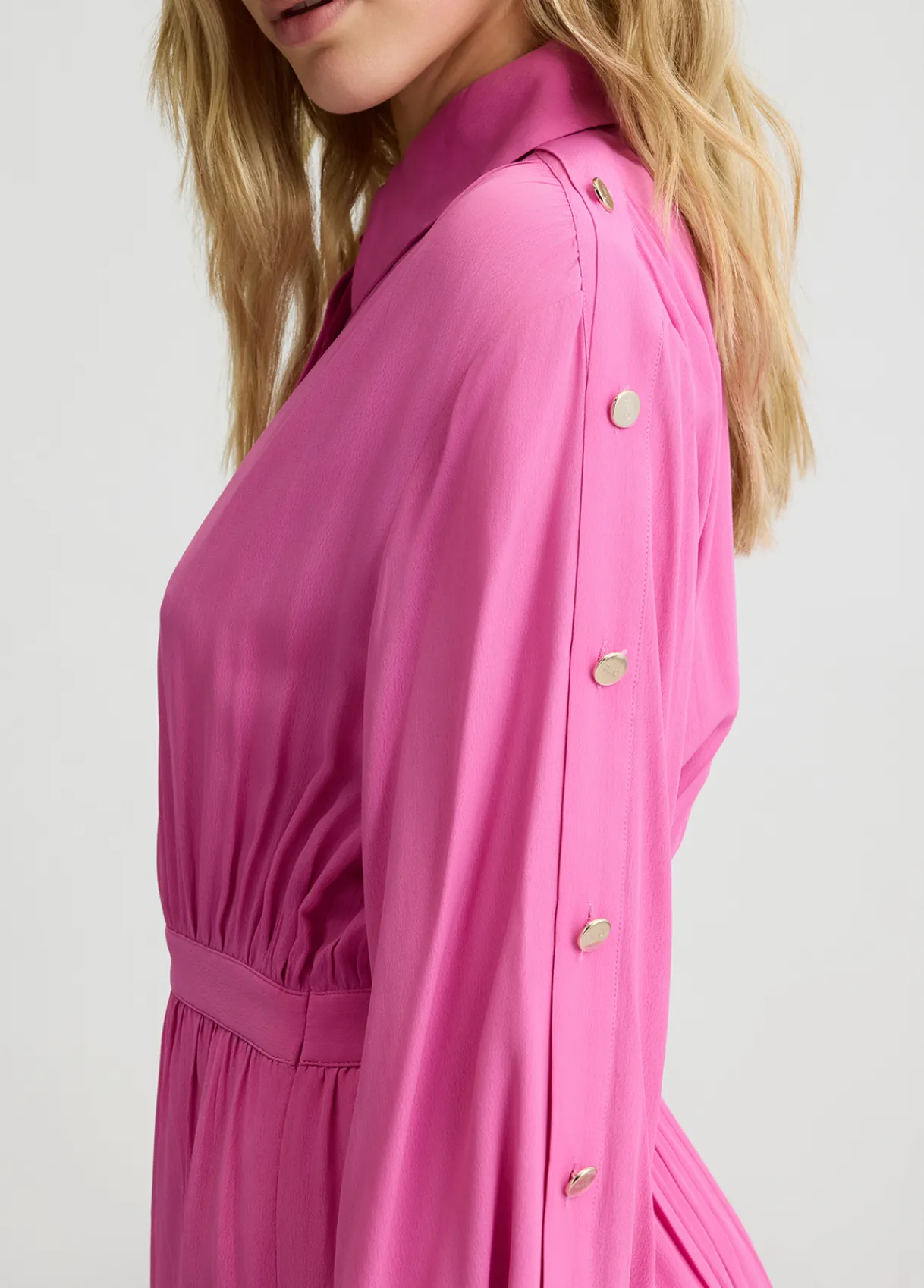 Liu Jo Robe chemisier en crêpe de chine|Femme Robes