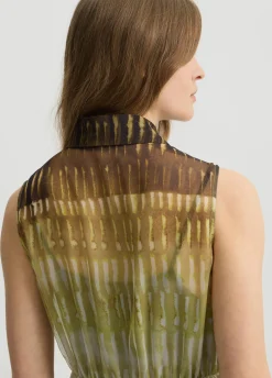 Liu Jo Robe chemisier en mousseline imprimée|Femme Robes