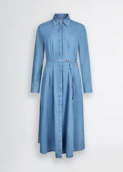 Liu Jo Robe chemisier en toile denim|Femme Robes