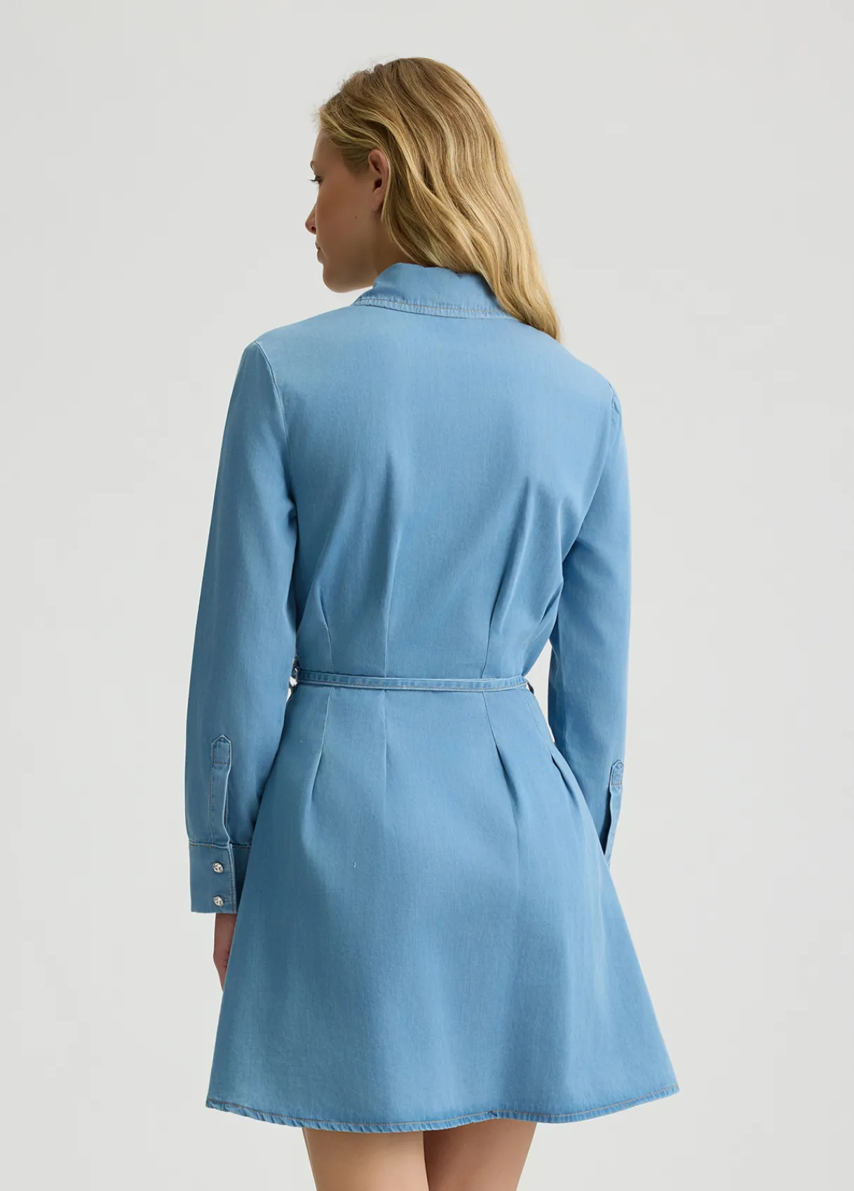 Liu Jo Robe chemisier en toile denim|Femme Robes