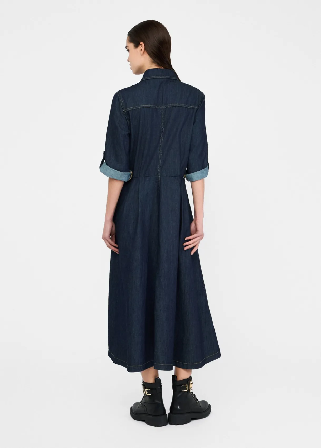 Liu Jo Robe chemisier en toile denim|Femme Robes