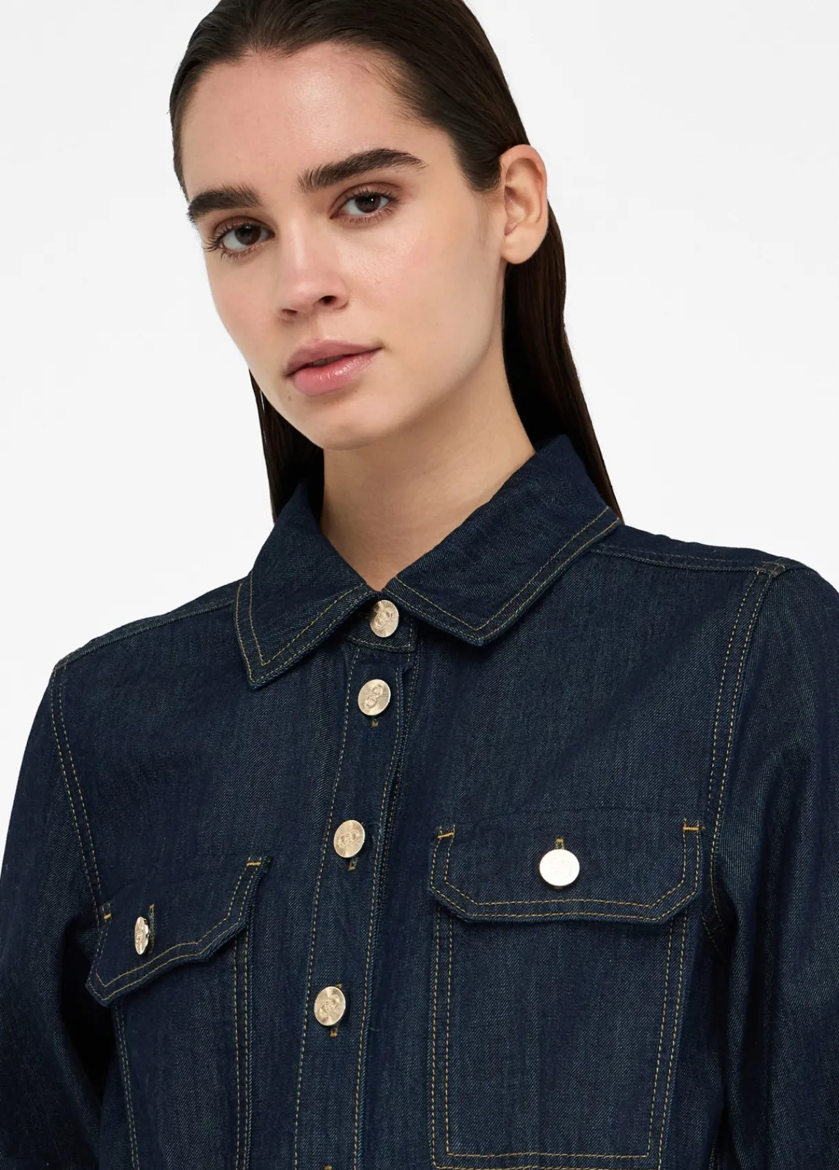 Liu Jo Robe chemisier en toile denim|Femme Robes