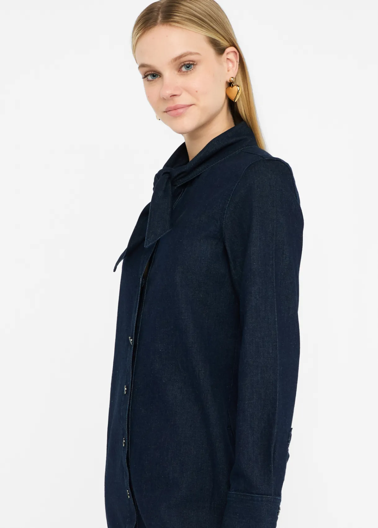 Liu Jo Robe chemisier en toile denim|Femme Robes