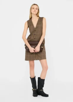 Liu Jo Robe courte à carreaux|Femme Robes
