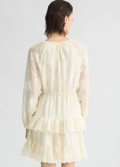 Liu Jo Robe courte à fleurs brodées|Femme Robes