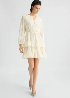 Liu Jo Robe courte à fleurs brodées|Femme Robes