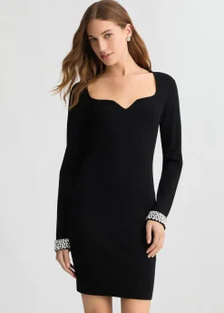 Liu Jo Robe courte avec broderies bijoux|Femme Mailles|Robes