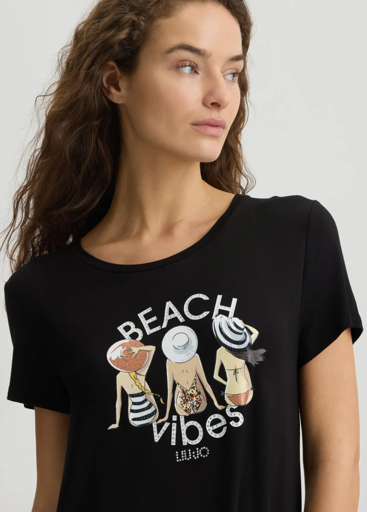 Liu Jo Robe courte avec imprimé|Femme Mode Plage|Robes