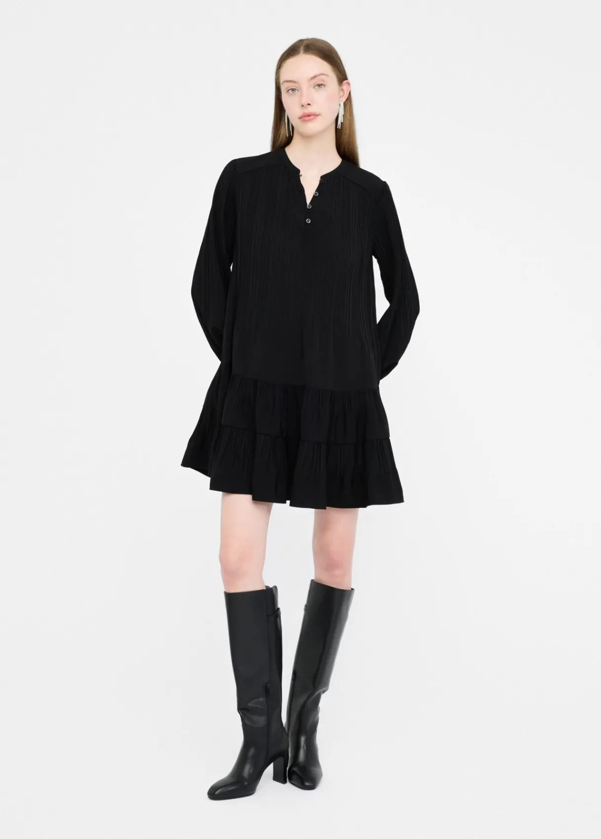 Liu Jo Robe courte en crêpe de chine|Femme Robes