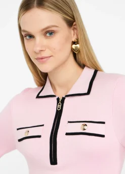 Liu Jo Robe en aille de soie mélangée|Femme Vêtements De Sport|Robes