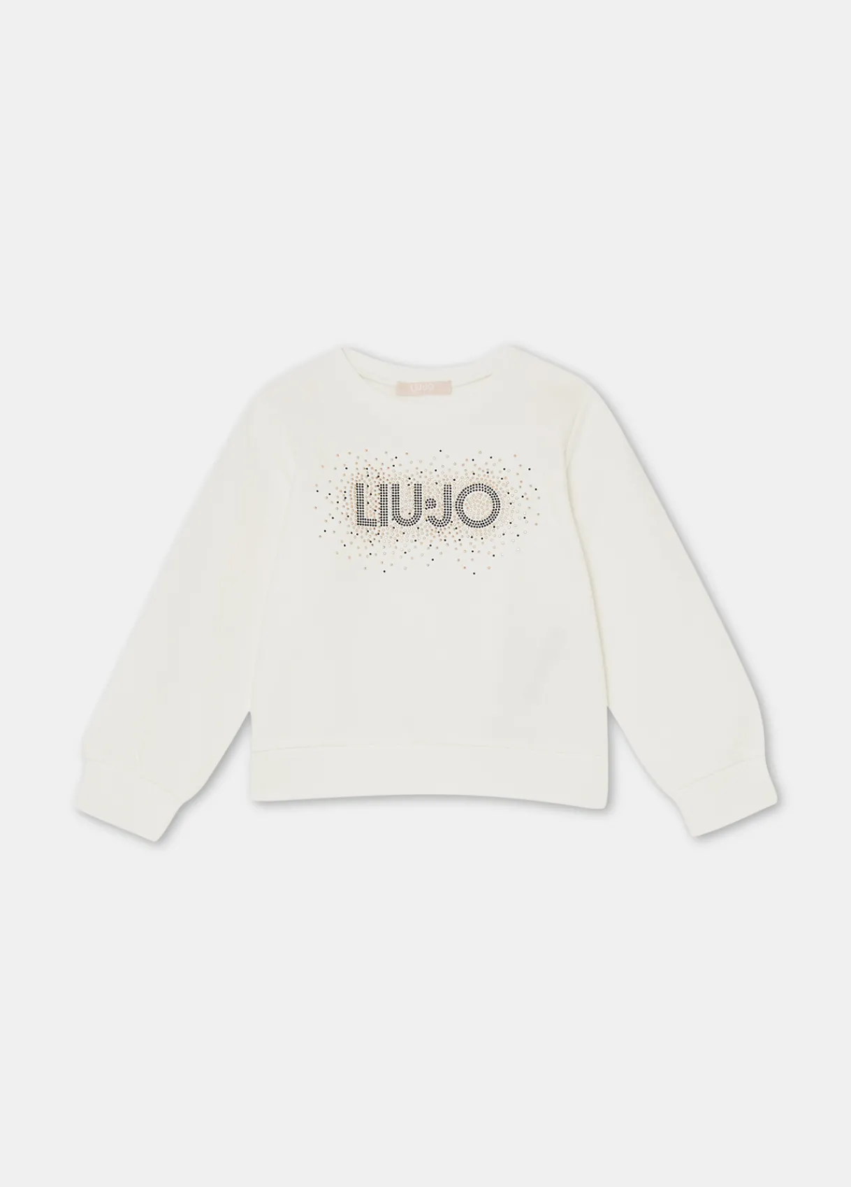 Liu Jo Robe en coton avec logo et strass|Enfant Pull Et Sweatshirts