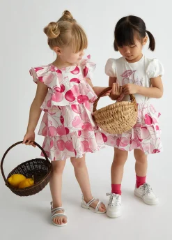 Liu Jo Robe en coton imprimé|Enfant Robes & Combinaisons