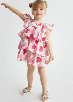 Liu Jo Robe en coton imprimé|Enfant Robes & Combinaisons
