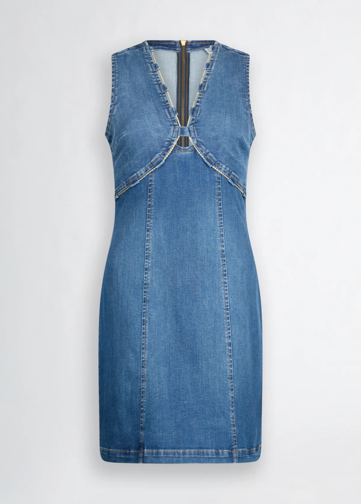 Liu Jo Robe en denim avec chaîne bijou|Femme Robes