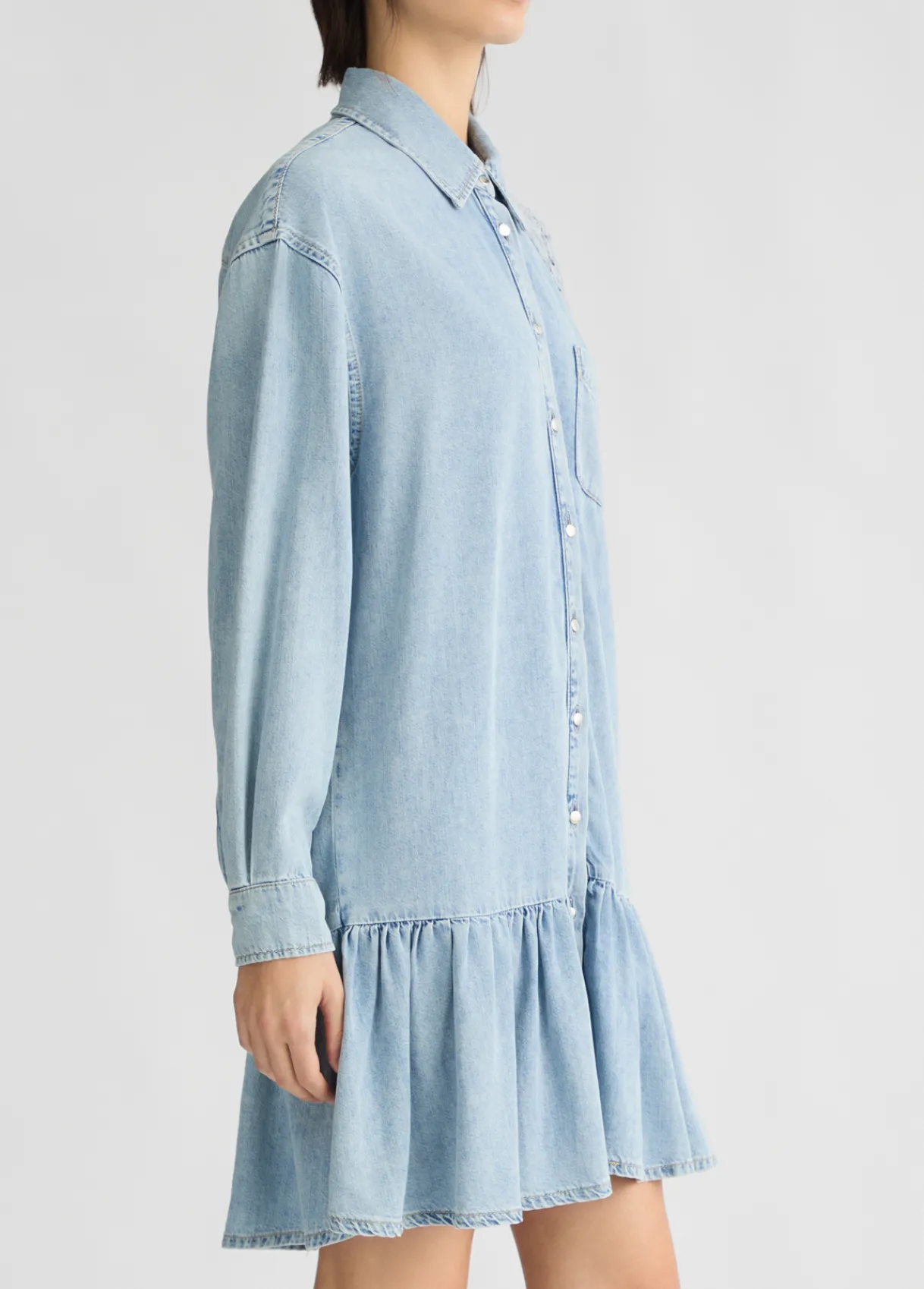 Liu Jo Robe en denim avec dentelle|Femme Robes