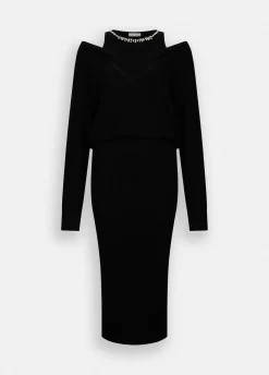 Liu Jo Robe en maille avec broderies bijoux|Femme Robes