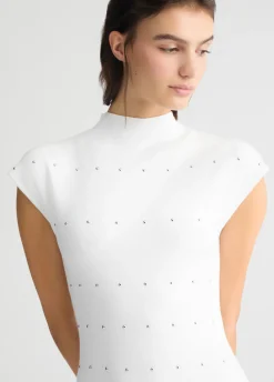 Liu Jo Robe en maille avec clous|Femme Mailles|Robes