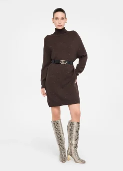 Liu Jo Robe en maille avec micro paillettes|Femme Robes