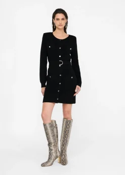 Liu Jo Robe en maille avec épaulettes|Femme Mailles|Robes