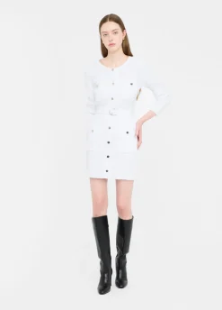 Liu Jo Robe en maille avec épaulettes|Femme Mailles|Robes