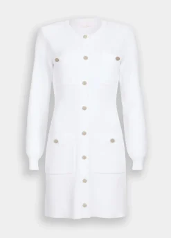 Liu Jo Robe en maille avec épaulettes|Femme Mailles|Robes