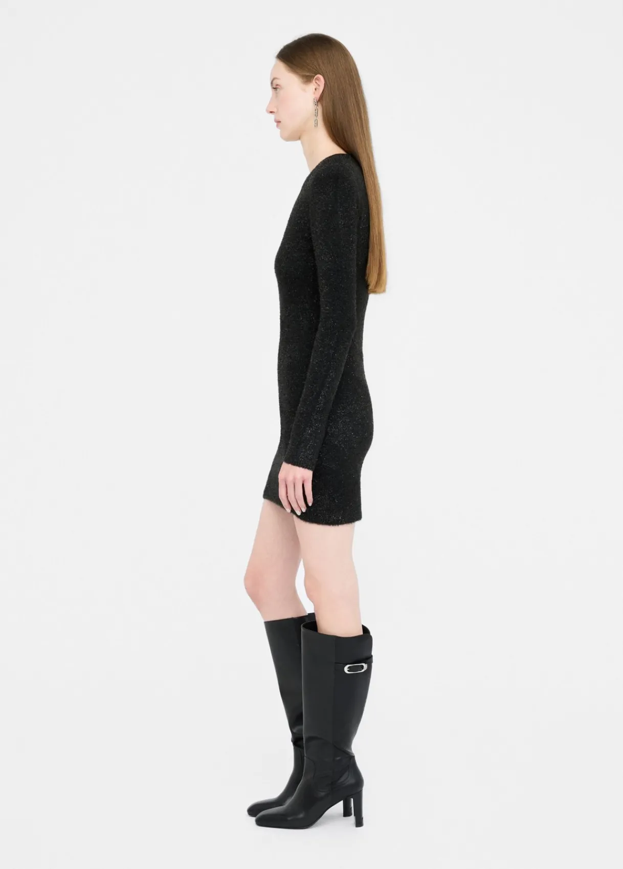 Liu Jo Robe en maille avec épaulettes|Femme Mailles|Robes