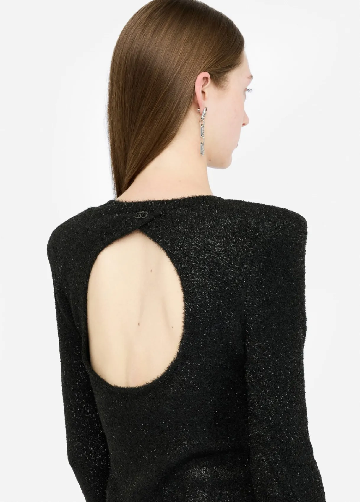 Liu Jo Robe en maille avec épaulettes|Femme Mailles|Robes