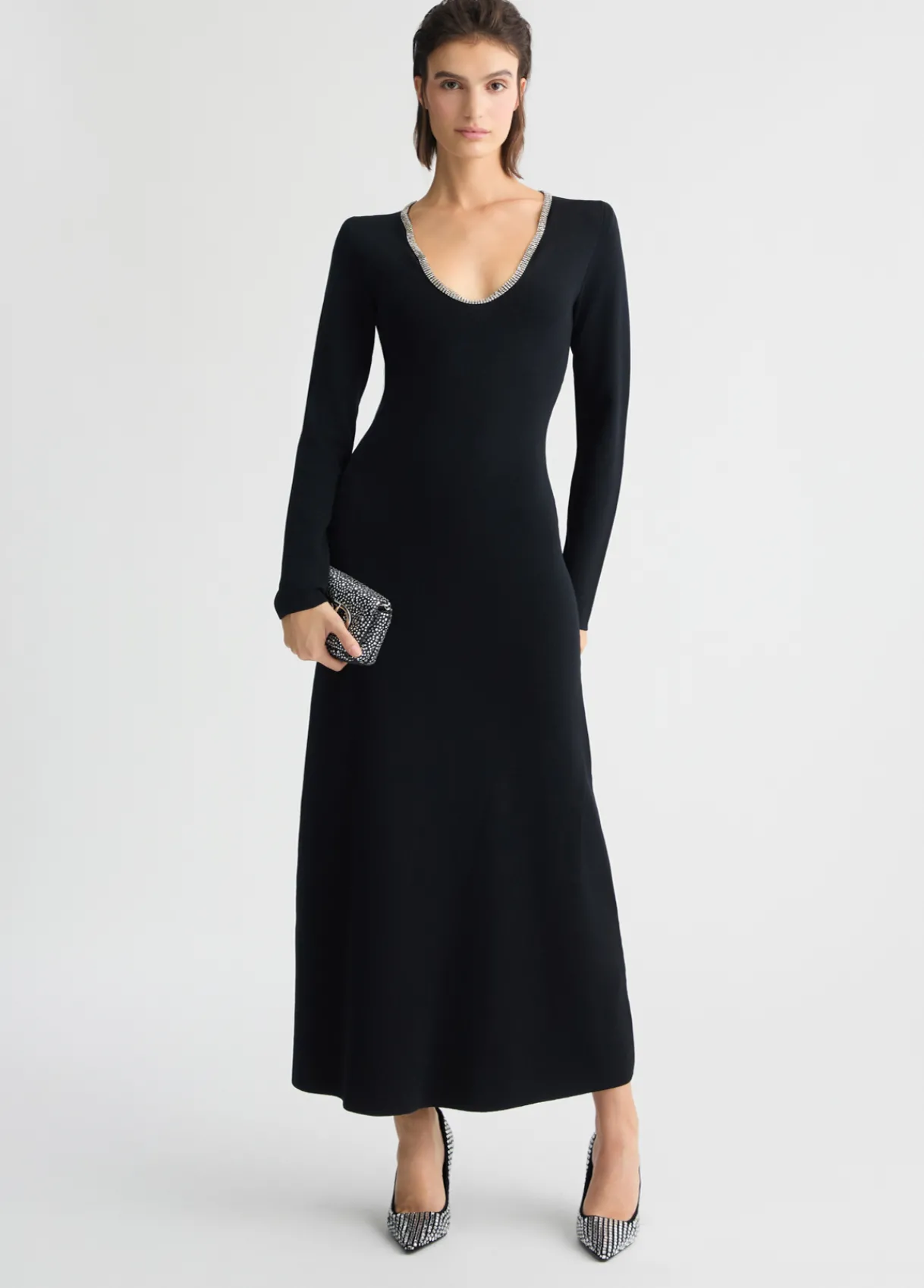 Liu Jo Robe en maille avec strass|Femme Robes