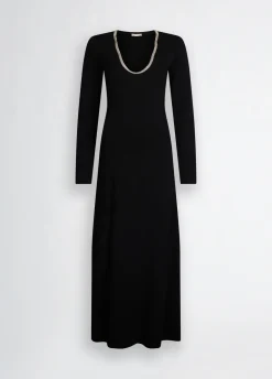 Liu Jo Robe en maille avec strass|Femme Robes
