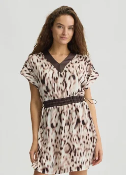 Liu Jo Robe en satin imprimé|Femme Vêtements De Sport|Robes