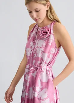 Liu Jo Robe en satin imprimé|Femme Cérémonie|Robes