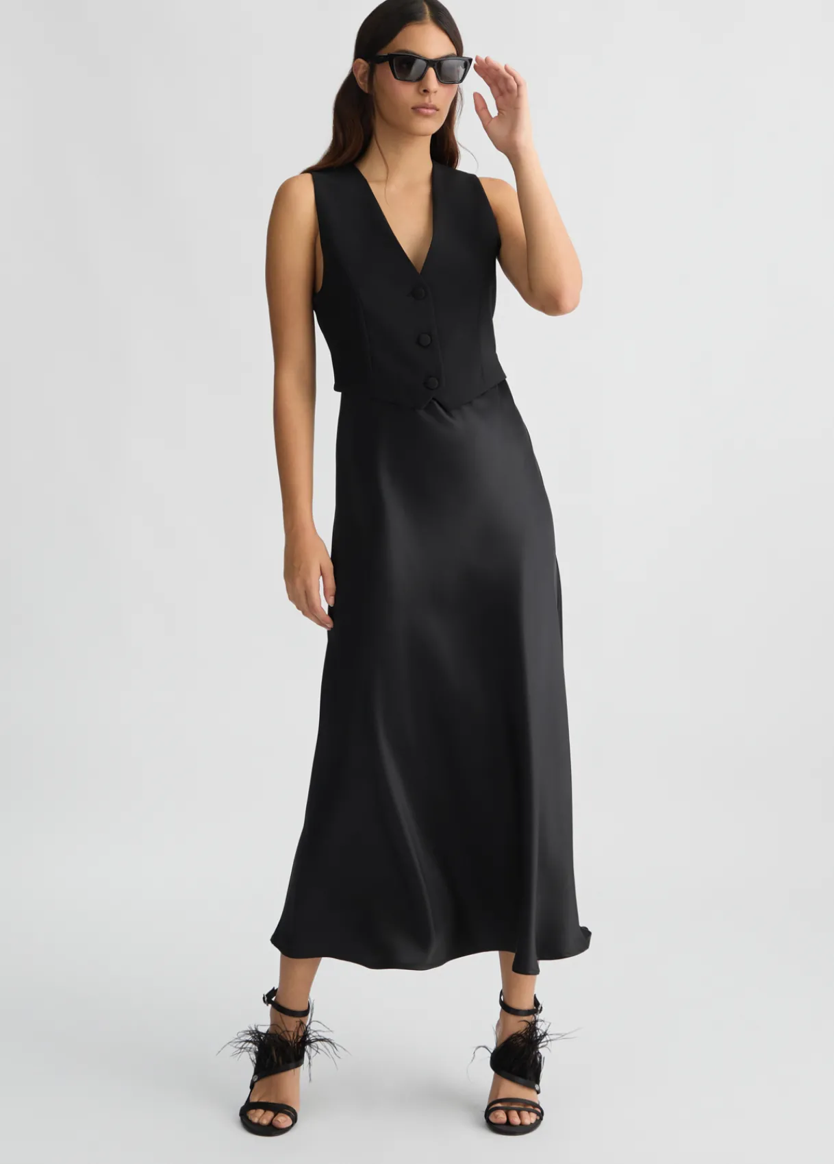 Liu Jo Robe longue avec gilet|Femme Cérémonie|Robes