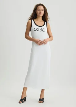 Liu Jo Robe longue avec logo|Femme Mode Plage|Robes