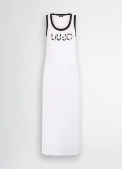 Liu Jo Robe longue avec logo|Femme Mode Plage|Robes