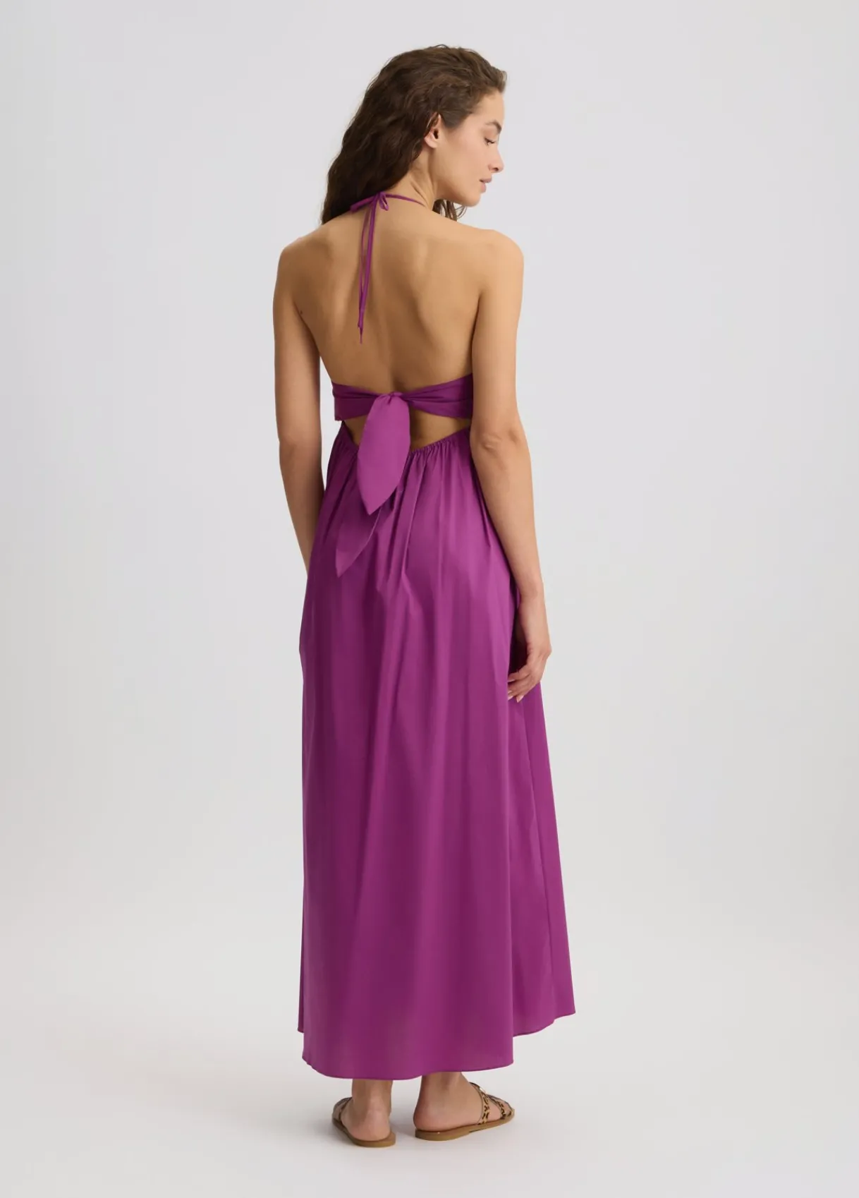Liu Jo Robe longue en coton|Femme Mode Plage|Robes
