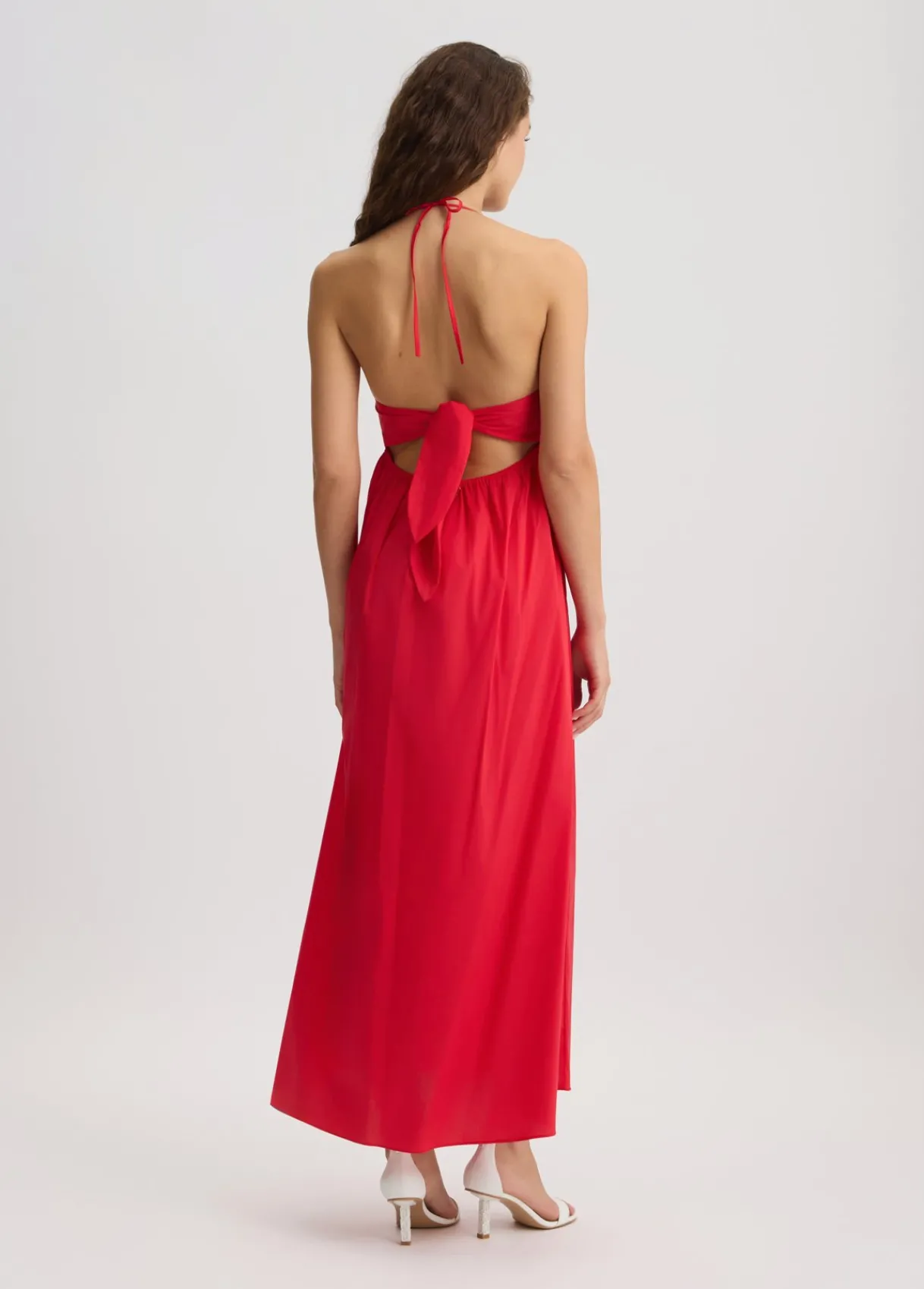 Liu Jo Robe longue en coton|Femme Mode Plage|Robes
