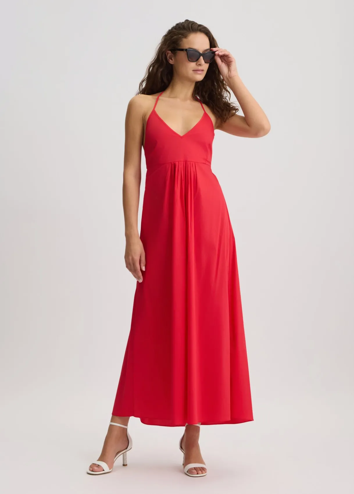 Liu Jo Robe longue en coton|Femme Mode Plage|Robes