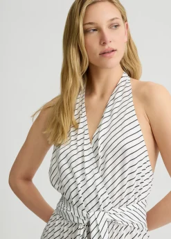 Liu Jo Robe longue rayée|Femme Mode Plage|Robes